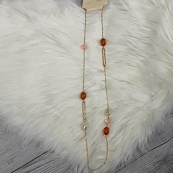 A NEW DAY Beaded Strand Necklace Womens Beaded Contemporary Necklace - Picture 1 of 5